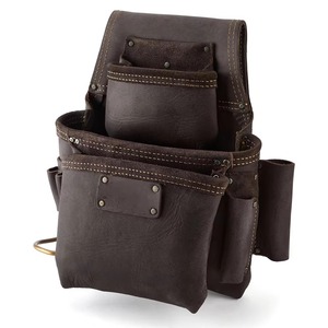 Best Selling Customized Solid Color Genuine Leather Knife-<b>Roll</b> <b>Tool</b> <b>Bags</b> New Arrival OEM Support Your Own Logo Custom Label - Product Image 5