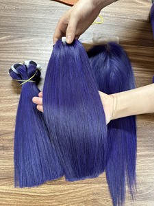 Bán Giá Rẻ Nhất Giá Thô Việt Nam Đẹp Xương Thẳng Phần Mở Rộng Tóc Giả Tóc Con Người Ren Phía Trước - Product Image 3