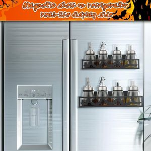Set di 2 Portaspezie Magnetici per Frigorifero, Cestello in Metallo per Conservazione Spezie, Decorazione Casa, Organizzatore Cucina - Product Image 1