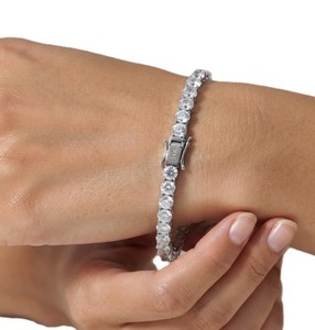 Wholesale Classic Round Cut Lab Grown Diamond Tennis Bracelet 9K 10K 14K 18K Solid Gold Color DEF Clarity VS VVS Bridal Bracelet - Product Image 5