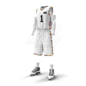 Vêtements de sport, impression de logo personnalisé, ensemble de basket-ball, nouvelle arrivée, prix bas, ensemble de basket-ball fabriqué au Pakistan - Product Image 3