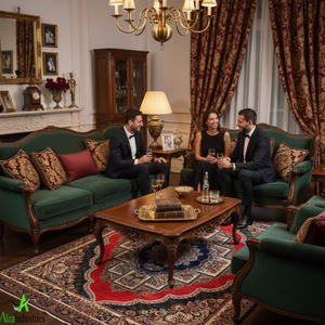 Tapis de salon de qualité supérieure |   Motif ethnique traditionnel |   Décoration de sol élégante pour les maisons indiennes, décoration intérieure - Product Image 3