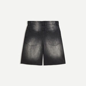 กางเกงขาสั้นเดนิมคุณภาพพรีเมียมปี 2026 แฟชั่นฤดูร้อนสไตล์สตรีทแวร์ 4 กระเป๋า ผ้าฝ้ายออร์แกนิค 100% รับผลิตแบบ OEM - Product Image 2