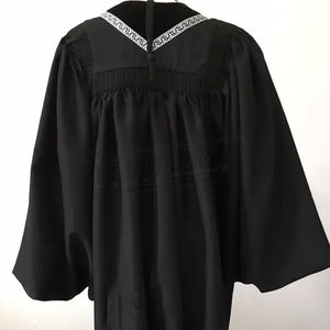 Robe de clergé unie fabriquée en usine, avec logo personnalisé, en coton à séchage rapide, style ethnique du Moyen-Orient, à manches longues, pour évêque ou doctorat - Product Image 6