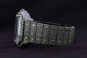Hot Sale Stainless Steel Quartz Fashion Fully <b>Black</b> Iced Out Diamond <b>Watch</b> Daily Wear Trendy Styling Events Hip Hop Available - Product Image 2
