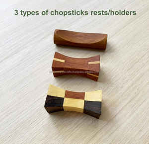 ตะเกียบไม้แบบใช้ซ้ำได้หรูหราไม่ลื่นและทนทานต่อการแตกเป็นชิ้นๆสำหรับธุรกิจอาหารและงานเลี้ยงที่วุ่นวาย - Product Image 4