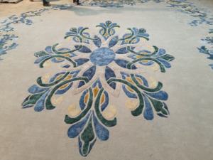 Alfombra moderna de algodón de pelo alto, de pelo cortado, tuftada a mano, ecológica, antideslizante, resistente al fuego, apta para mascotas, con patrón abstracto, para sala de oración - Product Image 3