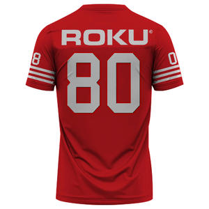 Camisetas de sublimación personalizadas atléticas personalizadas para hombres, uniformes de tinte completo de 100% algodón para equipos - Product Image 2