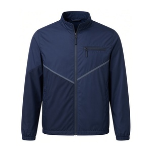 Custom Brown Polyester Quarter Zip Windbreaker for <b>Men</b> with <b>Cream</b> Side Inserts and Sporty Stand Collar - Product Image 3