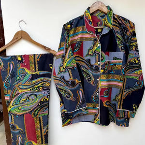 ชุดนอนผู้หญิงลายเสือพิมพ์ลายสัตว์ แบรนด์ Naaz Textile เนื้อผ้านุ่ม ระบายอากาศได้ดี ผลิตจากผ้าฝ้าย 100% สวมใส่สบาย เหมาะสำหรับฤดูร้อน - Product Image 1