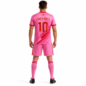Ensemble de maillot et short de football de qualité supérieure pour hommes, uniforme de football personnalisé avec nom et numéros personnalisés, vêtements de sport pour club - Product Image 4