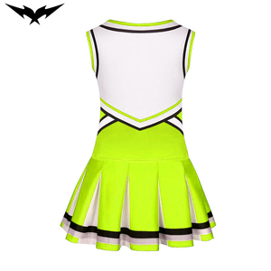 Beautiful Cheerleading Uniforms Cropped <b>Top</b> Sleeveless and <b>Rhinestones</b> High Quality Fabric Cheer Dance Uniform - Product Image 6