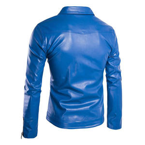 แจ็คเก็ตมอเตอร์ไซค์หนังเทียมสีน้ำตาลแบบกำหนดเองสำหรับผู้ชาย มีกระเป๋าซิป คอตั้ง ซิปด้านหน้า ขายส่ง OEM แบรนด์ส่วนตัว สำหรับผู้ซื้อในสหรัฐอเมริกา รุ่นใหม่ - Product Image 3