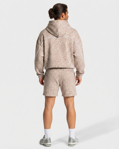 Custom Men's Leapord Print Contrastline Board <b>Short</b> Premium Quality Cotton <b>Fleece</b> Breathable Streetwear Custom Logo <b>Shorts</b> OEM - Product Image 6