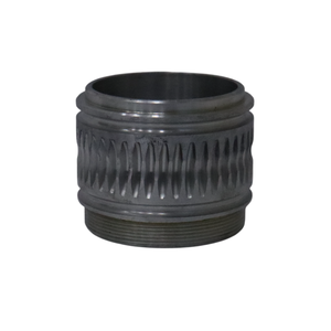 Bague de fixation en aluminium usinée CNC avec base filetée et corps rainuré - Product Image 3