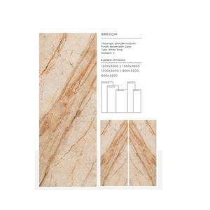 Azulejos de porcelana de gran formato de 1200X3200mm con aspecto de mármol brillante, modernos para decoración de sala de estar, acabado perfecto grande - Product Image 3