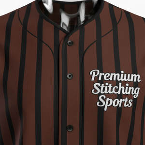 Uniforme de baseball respirant pour hommes, nouveau design personnalisé, dernier style de maillot de baseball - Product Image 4