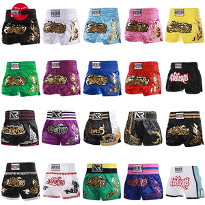 Pantalones Cortos de Muay Thai 2025, Pantalones Cortos de Boxeo Tailandés para Mujer, Hombre y Niño, Bordados, Pantalones de Entrenamiento de Kickboxing, Sanda, Artes Marciales, Equipo de Lucha - Product Image 2