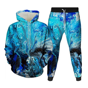 Service OEM – Ensemble de survêtement d'hiver en polyester épais, coupe-vent et réversible, personnalisable sur mesure pour homme, avec capuche unie et vierge pour sublimation - Product Image 2