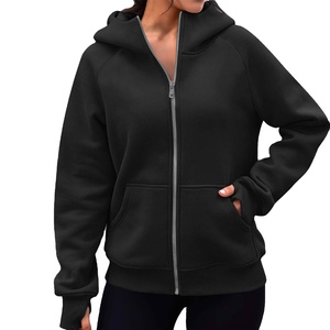 Sweat à capuche double 100 % coton vierge, épais, personnalisé, coupe oversize, style streetwear, en molleton tricoté 2026 - Product Image 2