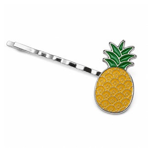 Pinza para el pelo de metal esmaltado personalizada con nombre y logotipo, recuerdo de boda, pinza con logotipo de marca personalizado, venta al por mayor de artículos promocionales - Product Image 3
