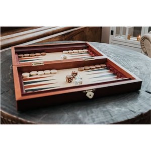 Juego de Backgammon de Madera Hecho a Mano, Tablero Plegable para Viaje, Juego de Mesa con Logotipo Personalizado, Juego de Backgammon Clásico de Madera al por Mayor para Adultos - Product Image 5