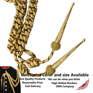 Aiguillette Dorada con Hilo Azul Marino y Etiquetas en el Lado Derecho - Product Image 2