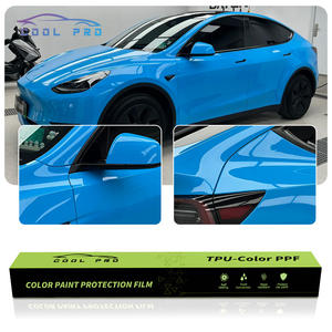 Rollos de Vinilo de Alta Calidad Color Azul Crema, TPU PPF, para Cambio de Color de Carrocería, Resistentes a los Rayos UV, para Envoltura de Automóviles - Product Image 1
