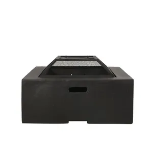 Brasero Moderno de Acero para Exteriores con Pantalla Antichispas, Mesa de Fuego Independiente para Leña, Ideal para Patio Trasero - Product Image 4