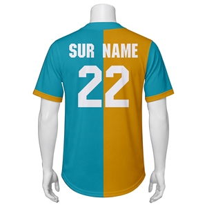 Maillots de baseball personnalisés en gros pour équipes - 100 % polyester, imprimés par sublimation, respirants et écologiques - Product Image 3