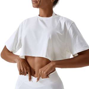 Camiseta de Manga Corta para Mujer, Estilo Urbano, Secado Rápido, 100% Algodón, Ecológica, Anti-Pilling, Personalizable - Product Image 1