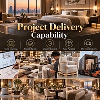 Ensemble de meubles pour hôtel 5 étoiles, solution de mobilier sur mesure OEM/ODM pour chambre d'hôtes, hall, restaurant, réception