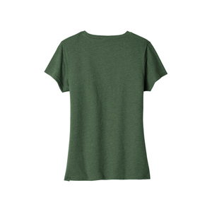 T-shirt pour femme à col en V, dernier design, tissu en coton doux, léger, manches courtes, vêtements décontractés, fournisseur de vêtements en gros OEM - Product Image 2