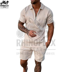 Ensembles courts pour hommes à faible MOQ, respirants, en coton personnalisé, pour l'été, qualité supérieure - Product Image 2