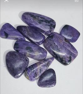 Piedras Negras Lisas de Covelita, Cabujón, Piedra Suelta para Pendientes de Aro - Product Image 2