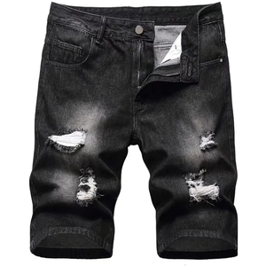 Shorts en jean tendance pour hommes, décontractés d'été, en coton, taille mi-haute, style streetwear, personnalisables OEM - Product Image 1