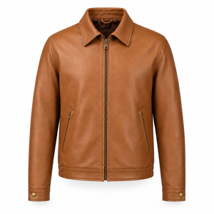 STITCH MASTER PRO INDUSTRIES Veste de moto vintage en cuir véritable imperméable à capuche pour homme, hiver, OEM ODM - Product Image 1