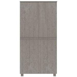Armoire en bois de pin massif et MDF gris clair 35,0 x 19,7 x 70,9 pouces - Product Image 3