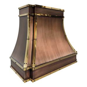 Campana Extractora de Latón Heritage: Artesanía Tradicional y Tecnología Moderna para una Purificación Confiable del Aire en la Cocina - Product Image 1
