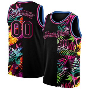 Maillots de basket-ball réversibles personnalisés, imprimés par transfert thermique, 100% polyester, séchage rapide, sans manches, col haut, pour hommes, toutes saisons - Product Image 4