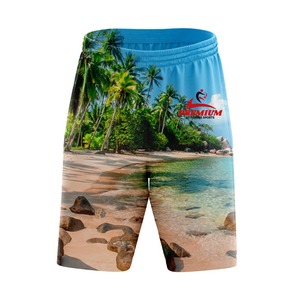 High Quality Sublimation Shorts Lightweight Breathable Fabric Comfortable Fit Vibrant Print New Design Men Sublimation Shorts - Product Image 3