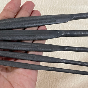 PRIX USINE – Lot de limes demi-aiguilles industrielles MD20 de 200 mm, modèle américain/standard, finition naturelle, coupe lisse, en acier robuste, pour bricolage - Product Image 5