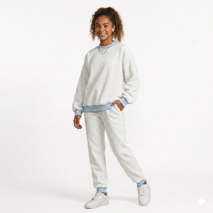 Sweat-shirt oversize à col montant pour femme, doublé polaire, pull d'hiver, logo personnalisé, OEM ODM, fournisseur de mode streetwear - Product Image 1
