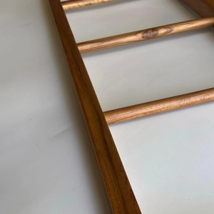 Étagères échelle minimalistes en bois pour salle de bain, salon, chambre, porte-serviettes et organisateur de décoration de style farmhouse - Product Image 4