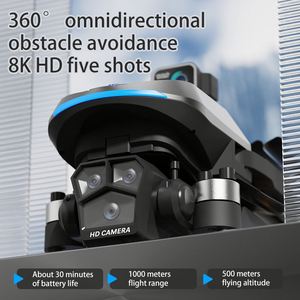 Drones AE8 EVO Originales de China con Cámara 4K y GPS, Plegables, con Espectáculo de Luces, Quadcopter de Larga Distancia, Motor sin Escobillas, UAV - Product Image 2