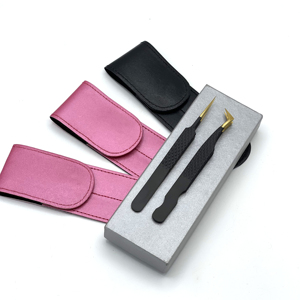New Stainless Steel Eyelash Tweezers Set with Precision Tips in <b>Box</b> for Eyelash Extensions Non-Slip Anti-Magnetic & Durable - Product Image 3