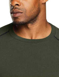 T-shirt de compression pour homme, anti-transpiration, séchage rapide, respirant, manches courtes, coupe ajustée, pour la gym, le fitness et la course à pied - Product Image 3
