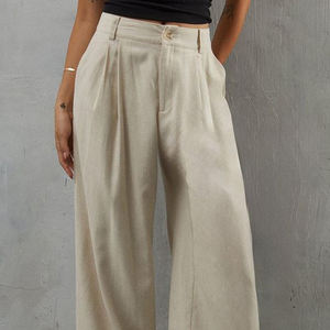 Casual High Waist Classic Pocket Trousers Wide Leg <b>Pant</b> Denim Women Jeans Baggy Cargo <b>Pants</b> Jeans for Women - Product Image 6