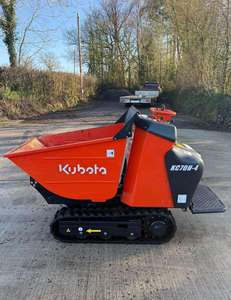 Mini-dumper diesel sur chenilles KC70H-4 avec benne basculante hydraulique, chargeur compact, garantie 1 an pour la construction agricole - Product Image 3