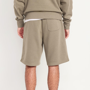 Shorts Bermuda en Coton pour Hommes avec Imprimé Logo Flamme et Cordon de Serrage à la Taille, Style Décontracté - Product Image 2